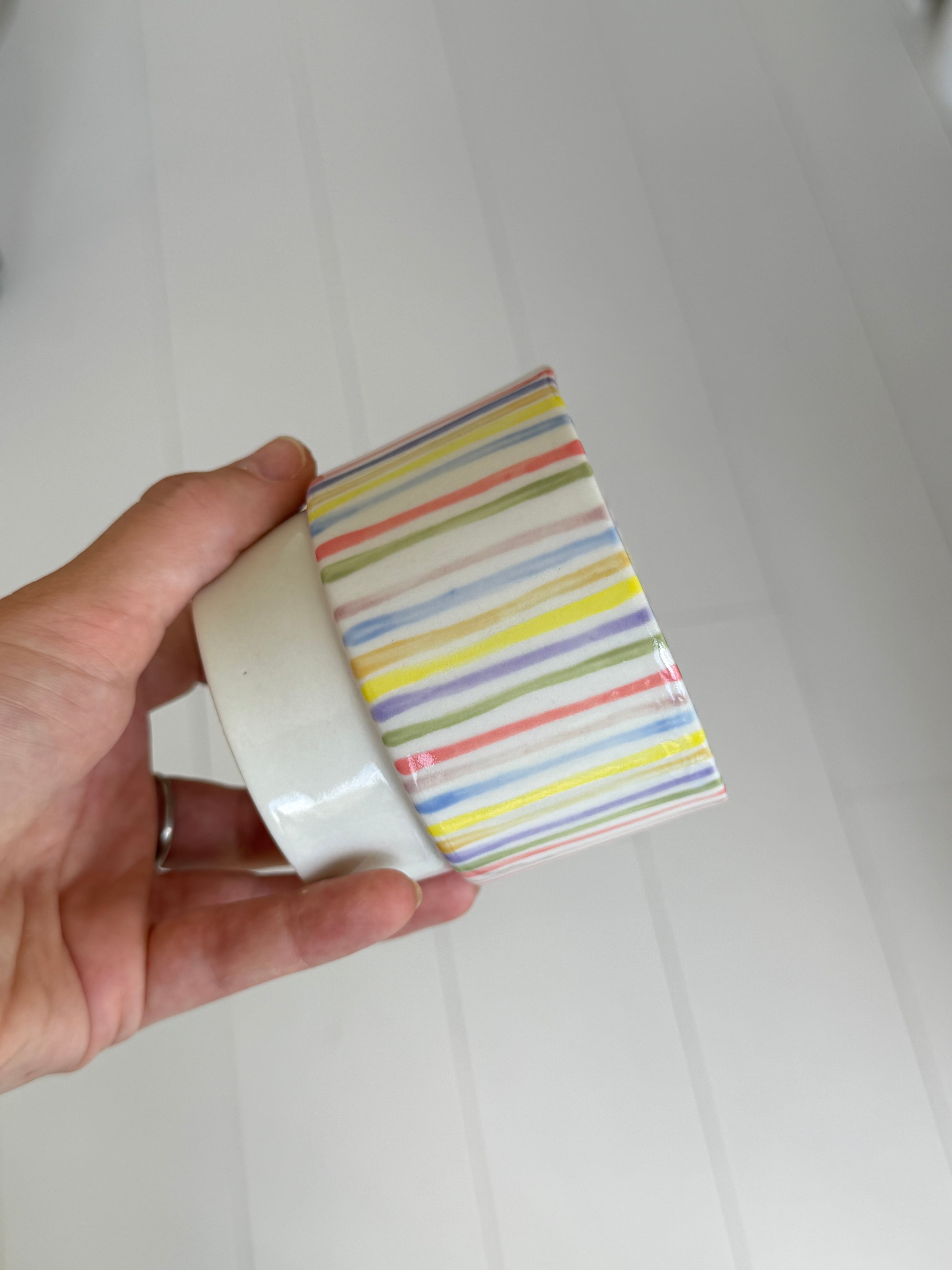 Rainbow stackable mug - second sale