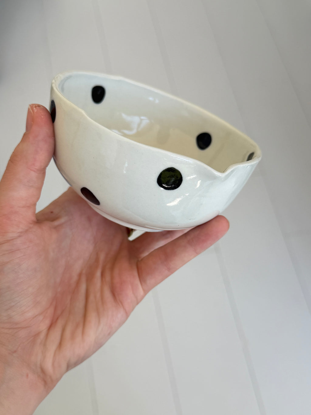 Dotty matcha bowl - second sale