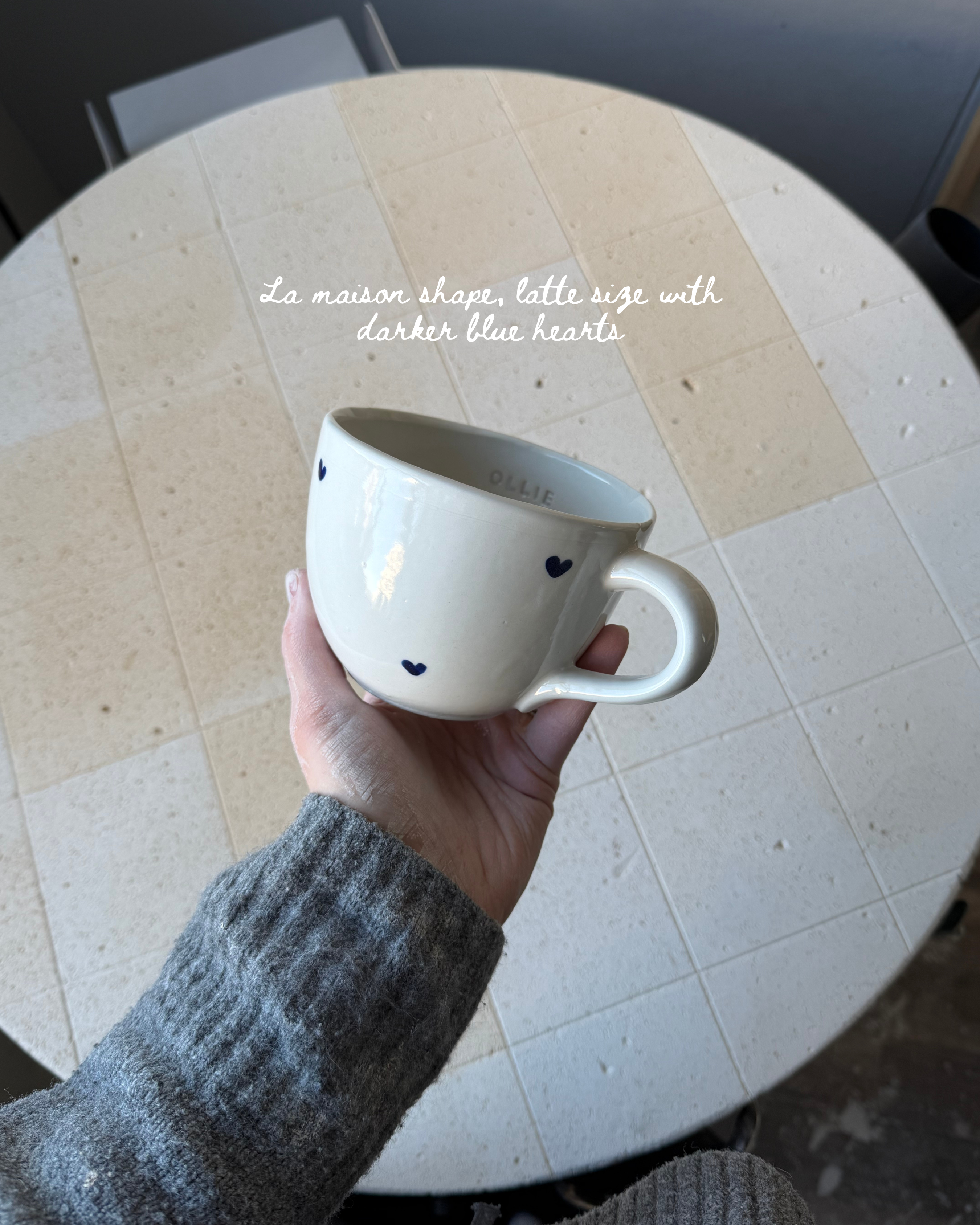 The custom heart mug