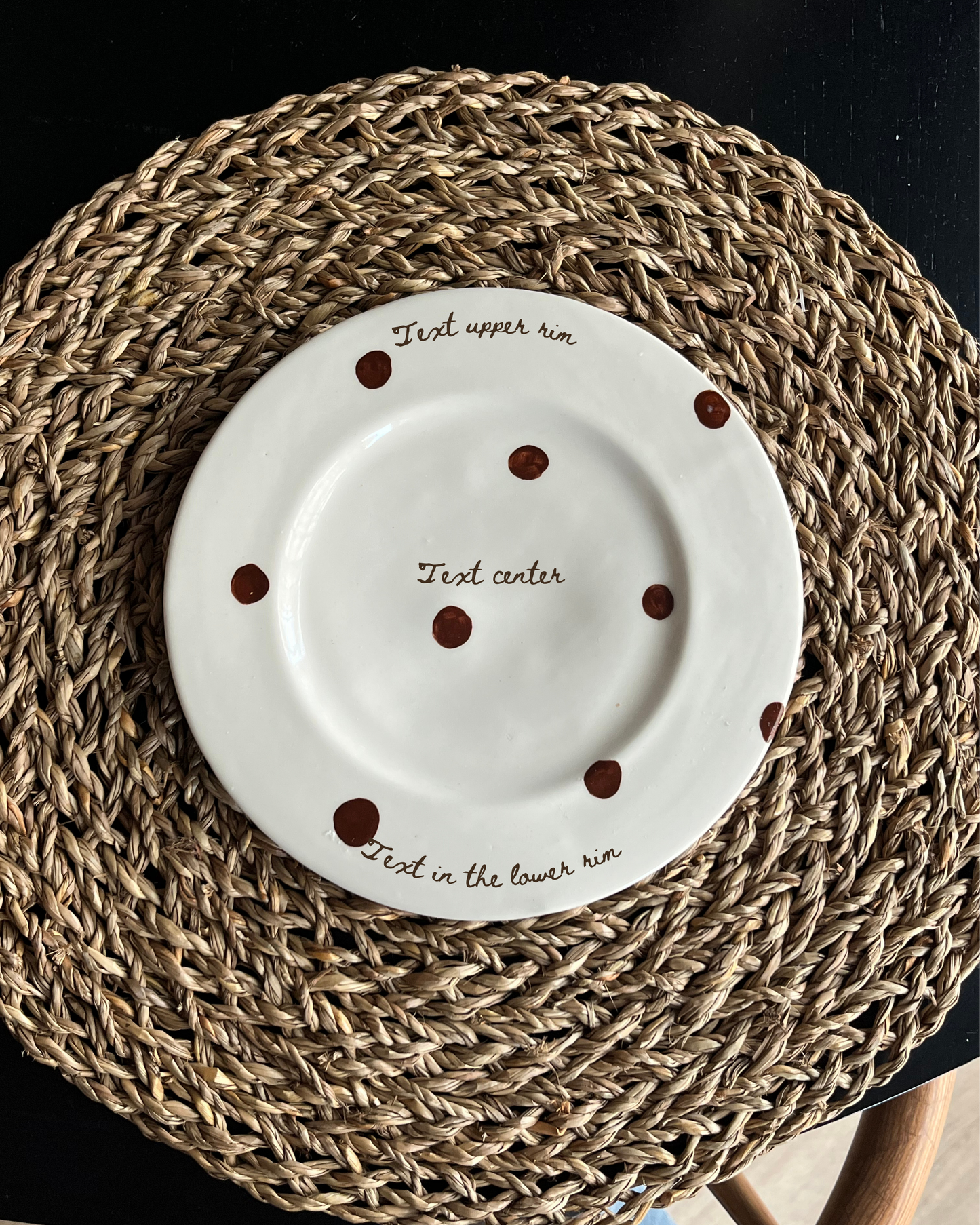 The dotty custom plate