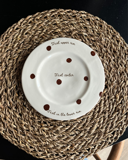 The dotty custom plate